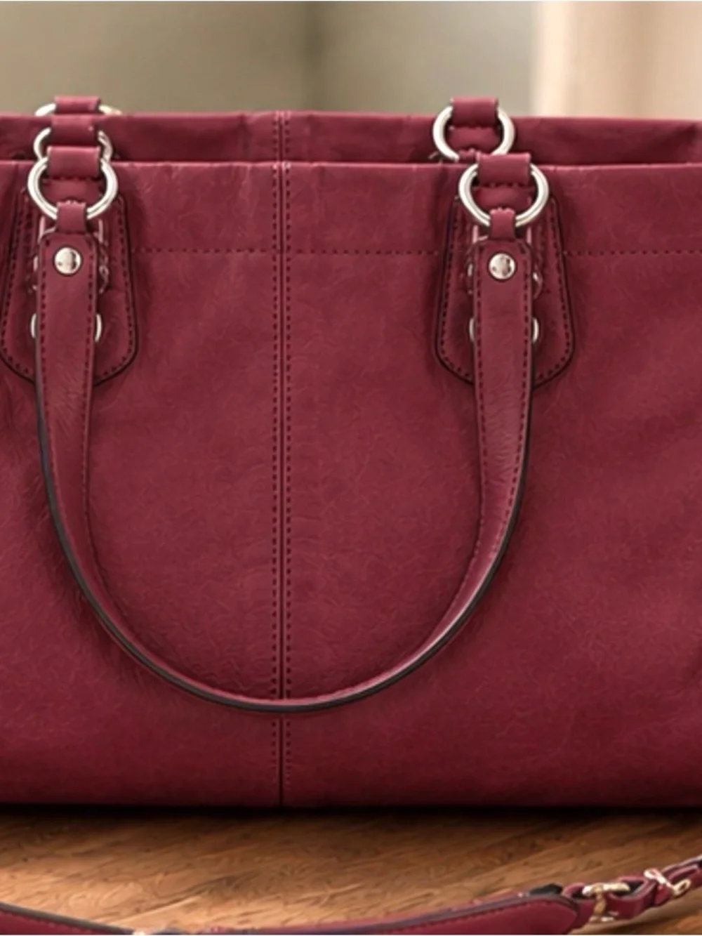 Coach Ashley Berry Leather Satchel F15513